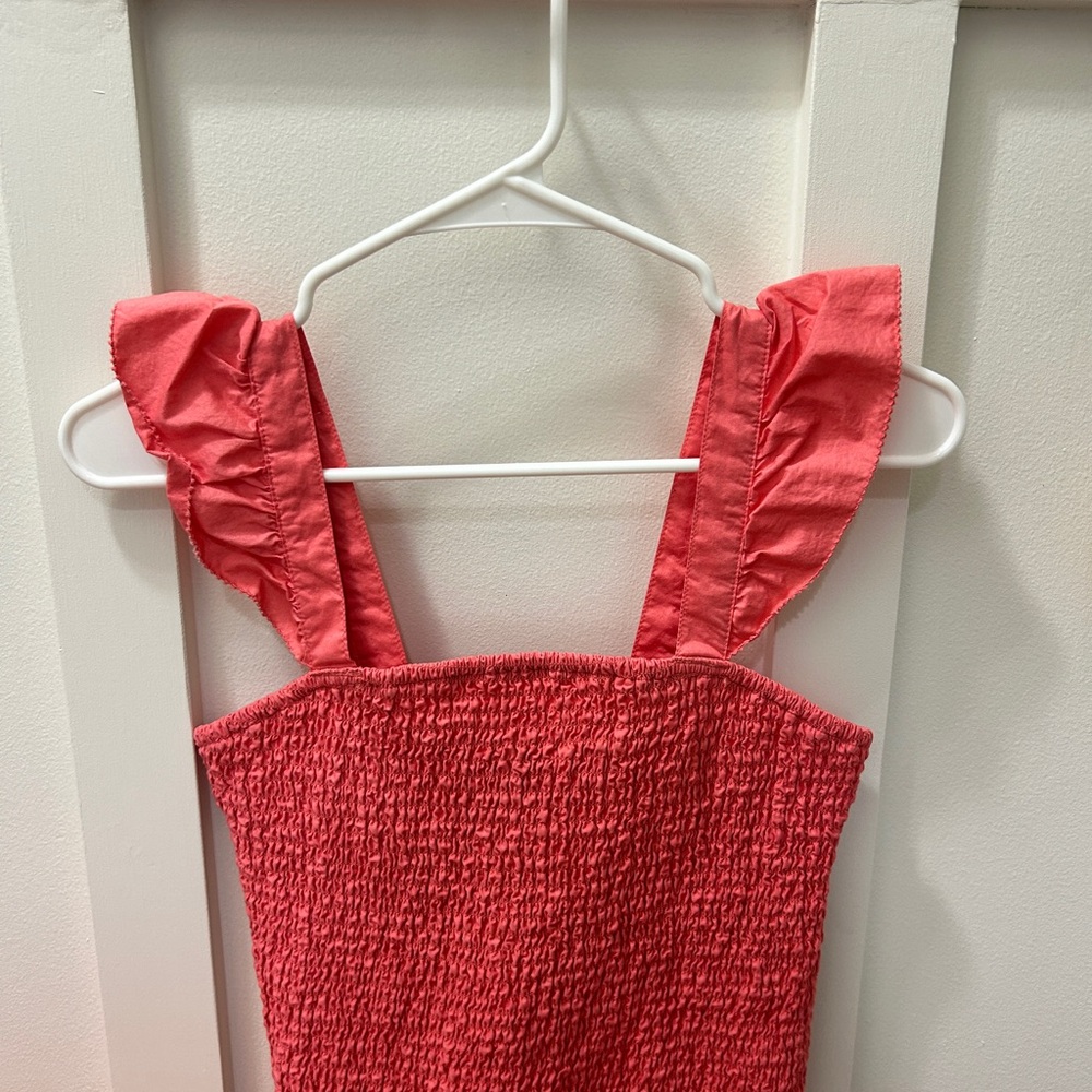 Old Navy Pink Smocked Blouse